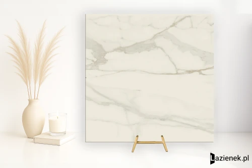 Przejdź do produktu Blustyle Starlight 09 Calacatta Supreme błyszcząca 120x120 cm gr. 9 mm - płytka rektyfikowana / ABG8S900