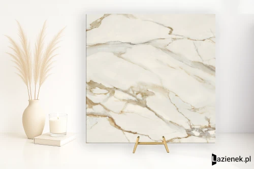 Przejdź do produktu Blustyle Starlight 09 Versilia Gold gładka 120x120 cm gr. 9 mm - płytka rektyfikowana / ABG8S9S7