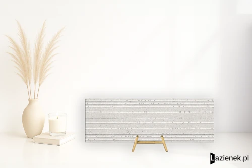 Przejdź do produktu Peronda Manhattan Wall Silver relief  33.3x100 cm gr. 10 mm - płytka rektyfikowana / 40297