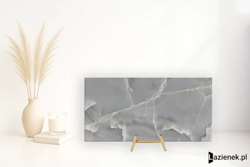 Przejdź do produktu Saime Shine Azzurro błyszcząca 45x90 cm gr. 6 mm - płytka rektyfikowana / T624117