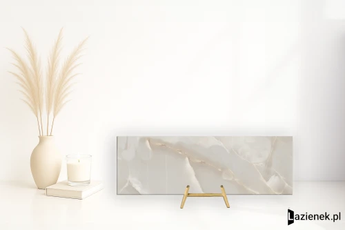 Przejdź do produktu Saime Shine Bianco naturalna 30x90 cm gr. 6 mm - płytka rektyfikowana / T624029