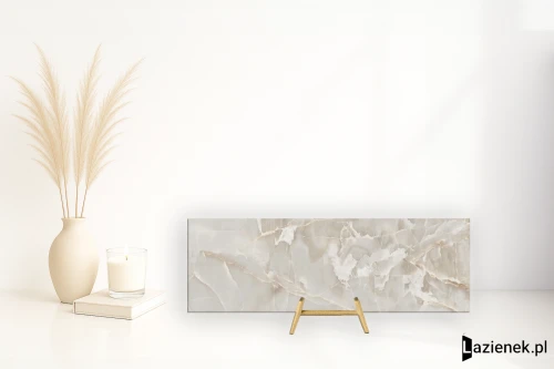 Przejdź do produktu Saime Shine Bianco naturalna 90x270 cm gr. 6 mm - płytka rektyfikowana / T624026