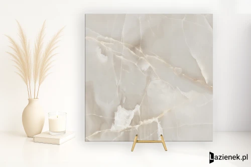 Przejdź do produktu Saime Shine Bianco naturalna 90x90 cm gr. 6 mm - płytka rektyfikowana / T624028