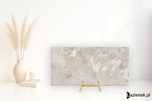 Przejdź do produktu Saime Shine Bianco gładka 60x120 cm gr. 9 mm - płytka nierektyfikowana / 8660001