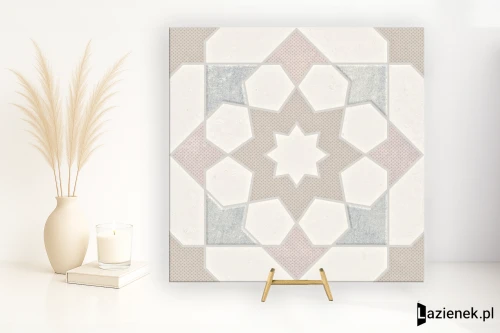 Przejdź do produktu Harmony Doha Taupe Star relief 22.3x22.3 cm gr. 9 mm - płytka nierektyfikowana / 39598