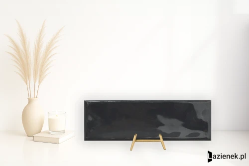 Przejdź do produktu Harmony Glint Black błyszcząca 4.8x14.6 cm gr. 8 mm - płytka nierektyfikowana / 37823