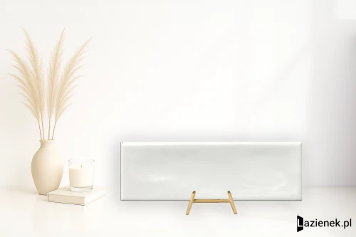 Przejdź do produktu Harmony Glint White błyszcząca 4.8x14.6 cm gr. 8 mm - płytka nierektyfikowana / 37818