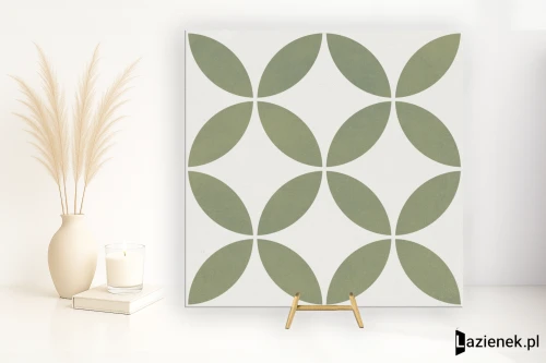 Przejdź do produktu Harmony Mayari Green Petals warstwowa techniczna 22.3x22.3 cm gr. 9 mm - płytka nierektyfikowana / 37798