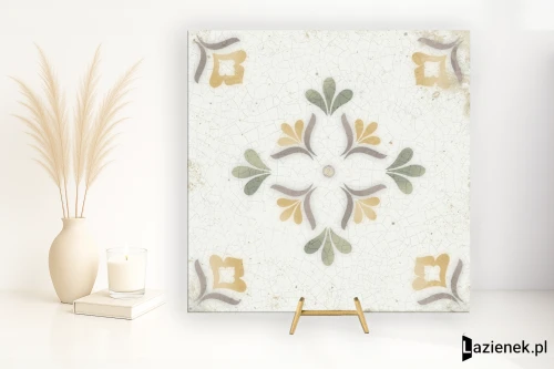 Przejdź do produktu Harmony Mayolica Flower matowa 14.8x14.8 cm gr. 8 mm - płytka rektyfikowana / 41825