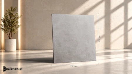 Ragno Boom Acciaio 75x75 - płytka imitująca beton