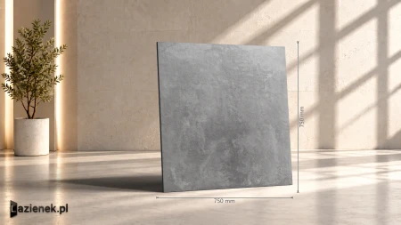 Ragno Boom Piombo 75x75 - płytka imitująca beton