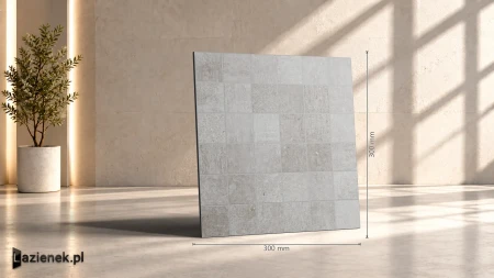 Ragno Boom Acciaio 30x30 - płytka imitująca beton