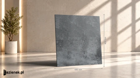 Ragno Clayton Dark Grey C2 60x60 - płytka imitująca kamień