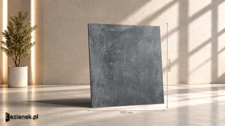 Ragno Clayton Dark Grey 100x100 - płytka imitująca kamień