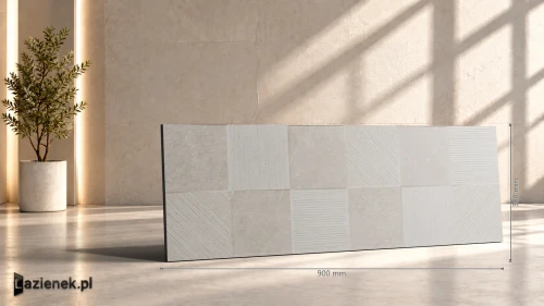 Przejdź do produktu Ragno Eterna Arena Quadro 3D matowa 30x90 cm gr. 10 mm - płytka rektyfikowana / R8HV