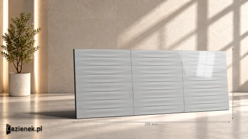 Przejdź do produktu Ragno Gleeze Bianco Eye 3D błyszcząca 7.5x20 cm gr. 12,5 mm - płytka nierektyfikowana / R8HF