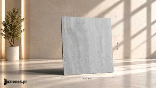 Przejdź do produktu Ragno Imperiale Travertino Grigio matowa 60x60 cm gr. 10 mm - płytka rektyfikowana / R73F