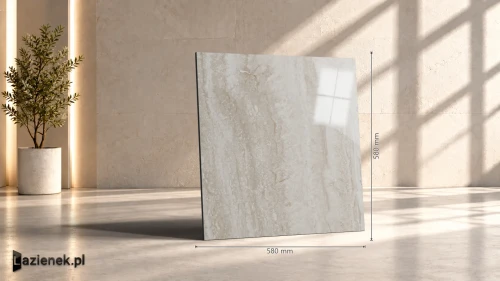 Przejdź do produktu Ragno Imperiale Travertino błyszcząca 58x58 cm gr. 10 mm - płytka rektyfikowana / R731