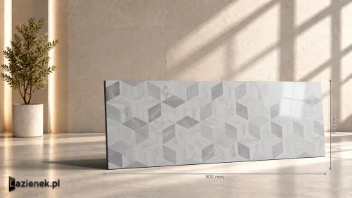 Przejdź do produktu Ragno Imperiale Bianco błyszcząca 30x90 cm gr. 10 mm - płytka rektyfikowana / R75E