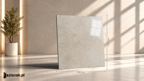 Przejdź do produktu Ragno Incanto Beige Alicante błyszcząca 120x120 cm gr. 6 mm - płytka rektyfikowana / RAAK