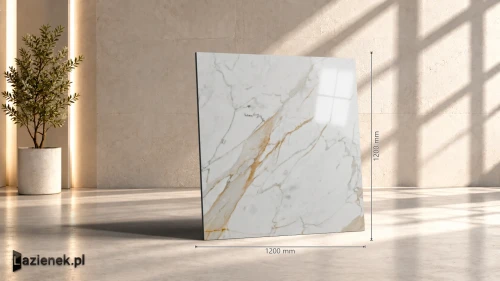 Przejdź do produktu Ragno Incanto Calacatta Michelangelo błyszcząca 120x120 cm gr. 6 mm - płytka rektyfikowana / R8NS