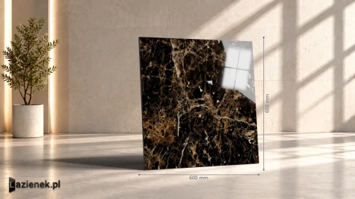 Przejdź do produktu Ragno Incanto Emperador błyszcząca 60x60 cm gr. 10 mm - płytka rektyfikowana / R90F