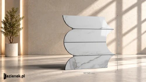 Przejdź do produktu Ragno Incanto Statuario Venato błyszcząca 28.1x31 cm gr. 10 mm - płytka nierektyfikowana / R9CF