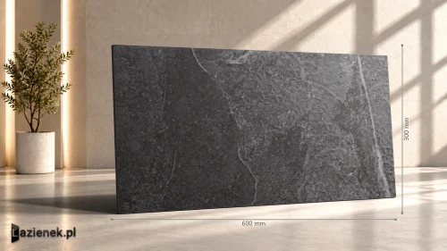 Przejdź do produktu Ragno Realstone_Slate Black strukturalna 30x60 cm gr. 10 mm - płytka rektyfikowana / R6YW
