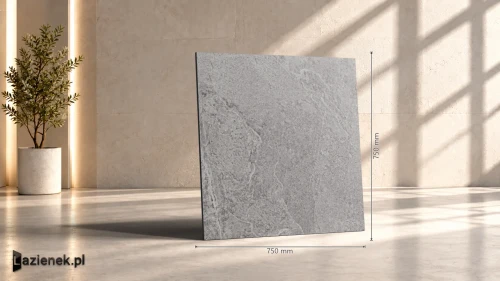 Przejdź do produktu Ragno Realstone_Slate Iron matowa 75x75 cm gr. 10 mm - płytka rektyfikowana / R5ZC