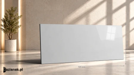 Ragno Replace Bianco błyszcząca 20x50 - płytka nierektyfikowana - płytka imitująca kamień