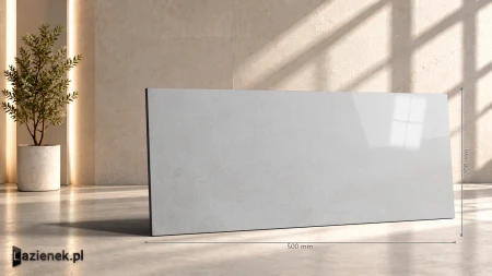 Ragno Replace Grigio błyszcząca 20x50 - płytka nierektyfikowana - płytka imitująca kamień
