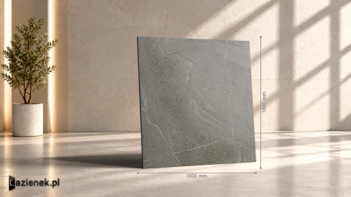 Przejdź do produktu Ragno Stoneplay Ardesia Antracite matowa r 10 100x100 cm gr. 9 mm - płytka rektyfikowana / RCV9