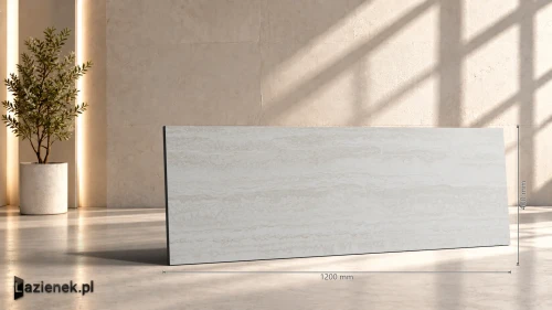 Przejdź do produktu Ragno Travertino Wall Vein Bianco matowa 40x120 cm gr. 9 mm - płytka rektyfikowana / RCUK