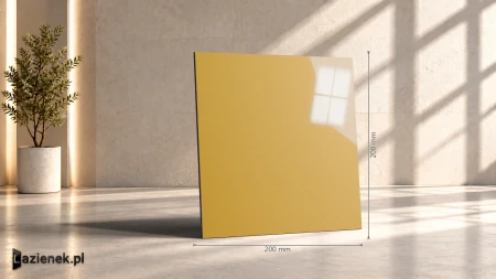 Ragno Unitech Giallo błyszcząca 20x20 - płytka nierektyfikowana - płytka dekoracyjna