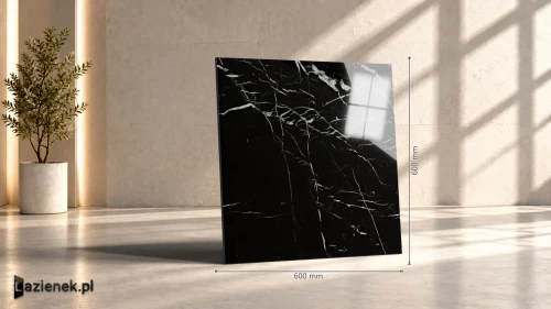 Przejdź do produktu Marazzi Allmarble Elegant Black połysk 60x60 cm gr. 10 mm - płytka rektyfikowana/M3CJ