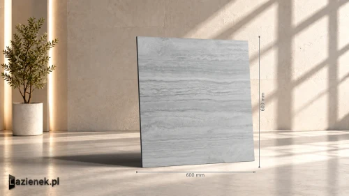 Przejdź do produktu Marazzi Marbleplay Travertino Grigio matowa 60x60 cm gr. 10 mm - płytka rektyfikowana/M4M3