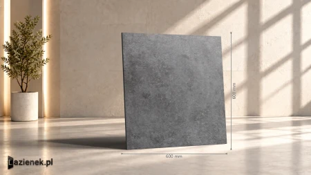 Marazzi Mystone Silverstone Nero struktura 60x60 - płytka imitująca kamień