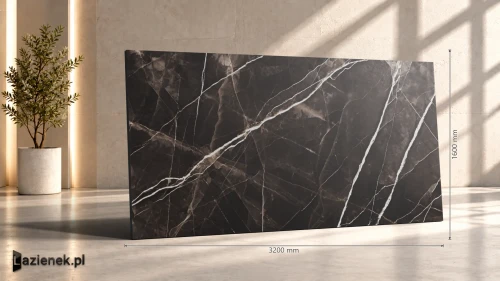 Przejdź do produktu Marazzi Grande Marble Look Calacatta Black Stuoiato matowa 160x320 cm gr. 6 mm - płytka rektyfikowana/METM