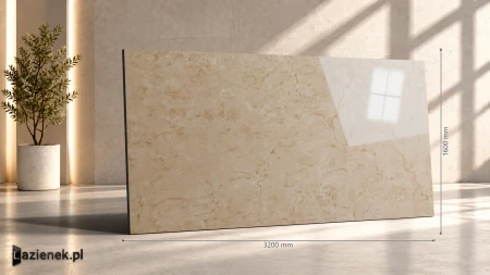 Marazzi Grande Marble Look Crema Marfil wzmocniona siatką - 160x320 - płytka imitująca marmur