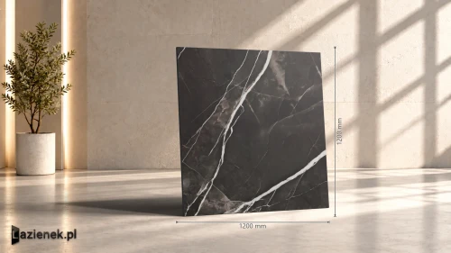 Przejdź do produktu Marazzi Grande Marble Look Calacatta Black matowa 120x120 cm gr. 6 mm - płytka rektyfikowana/MEMT