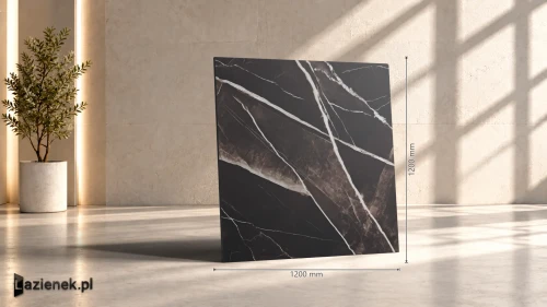 Przejdź do produktu Marazzi Allmarble Calacatta Black matowa 120x120 cm gr. 9 mm - płytka rektyfikowana/MQ2C