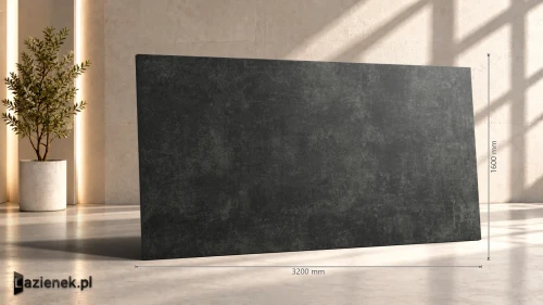 Przejdź do produktu Marazzi Grande Concrete Look Black Stuoiato matowa 160x320 cm gr. 6 mm - płytka rektyfikowana/MNH0