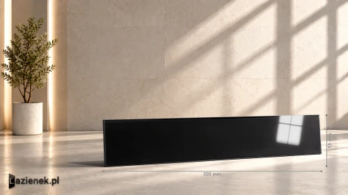 Przejdź do produktu Marazzi Luz Nero połysk 5.3x30 cm gr. 10 mm - płytka nierektyfikowana/MFN1