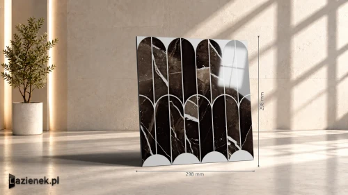 Przejdź do produktu Marazzi Allmarble Calacatta Black połysk 29.8x29.8 cm gr. 10 mm - płytka nierektyfikowana/MEZR