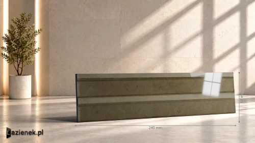 Przejdź do produktu Marazzi Lume Greige Struttura 3D Rake połysk 6x24 cm gr. 14 mm - płytka nierektyfikowana/MP9J