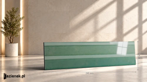 Przejdź do produktu Marazzi Lume Turquoise Struttura 3D Rake połysk 6x24 cm gr. 14 mm - płytka nierektyfikowana/MP9C