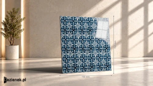 Przejdź do produktu Marazzi Memoria Blu 4 połysk 15x15 cm gr. 10 mm - płytka nierektyfikowana/MANK