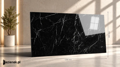 Przejdź do produktu Marazzi Allmarble Elegant Black połysk 60x120 cm gr. 10 mm - płytka rektyfikowana/M3A5