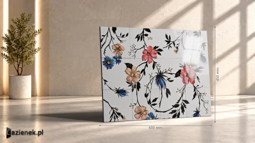 Przejdź do produktu Marazzi Rice Garden Bianco A (dekor) połysk 45x60 cm gr. 10 mm - płytka nierektyfikowana / M9E5