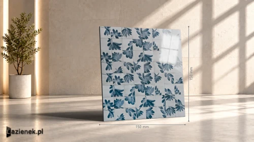 Przejdź do produktu Marazzi Rice Grigio Blossom (dekor) połysk 15x15 cm gr. 10 mm - płytka nierektyfikowana / M9JD